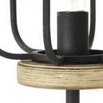 BRILLIANT Stehlampe "Gwen", schwarz (antik holz, schwarz korund), 1, &Oslash; 25cm H: