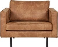 WOOOD Loungesessel "Rodeo Recycling-Lederfaser-Verbundstoff, H 85 x B 105 x T 86 cm"