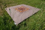 Outdoorteppich BENT "Verbindbarer Teppich Afrika", gelb (afrika druck), Teppiche, B :