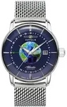Automatikuhr ZEPPELIN "Atlantic Automatic GMT", silber (silberfarben, dunkelblau),