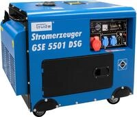 G&uuml;de Stromerzeuger "GSE 5501 DS" 2 x Schuko 230 V/50 Hz, 1 x CEE 16 A/400 V/50...