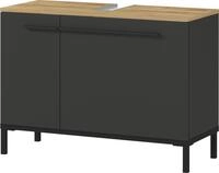 GERMANIA Waschbeckenunterschrank "Yonkers" Hochwertige ABS-Kanten, Griffe & hohe