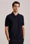 Poloshirt SEIDENSTICKER, Herren, Gr. L, blau (navy), 100% Baumwolle, unifarben,