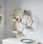 OTTO home Deko-Wandregal "Lenia, 3 Ablagefl&auml;chen aus Glas in einer besonderen Form