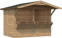 Palmako Ger&auml;tehaus "Marktstand Stella" hellbraun