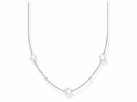 Perlenkette THOMAS SABO "Perlen mit Steinen, KE2120-167-14-L45V" Halsketten Gr. 45,