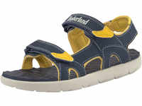 Sandale TIMBERLAND "Perkins Row 2-Strap" Gr. 36, blau (navy, gelb) Schuhe mit