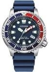 Taucheruhr CITIZEN "Promaster Eco-Drive Diver", silber (blau), Armbanduhren,