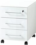 GERMANIA Rollcontainer "GW-Monteria" pflegeleichte Oberfl&auml;che, Vier Laufrollen, zwei