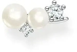Paar Ohrhaken THOMAS SABO "Ear Climber Perlen mit Steinen", silber...