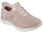 Slipper SKECHERS "SUMMITS DAZZLING HAZE", Damen, Gr. 37, rosa, Textil, Schuhe