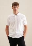 Poloshirt SEIDENSTICKER, Herren, Gr. 3XL, wei&szlig;, 100% Baumwolle, unifarben,...