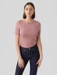 Kurzarmshirt VERO MODA "VMPANDA MODAL S/S TOP NOOS", Damen, Gr. M, rosa...