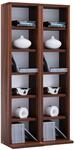 VCM Media-Regal "Holz CD DVD Stand Regal Schrank St&auml;nder Milano" 1 Stk. tlg.