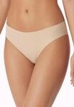 Slip SCHIESSER "Invisible Light", Damen, Gr. 36, beige (sand), Single Jersey,