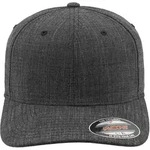 Flex Cap FLEXFIT "Flexfit Accessoires Fine Melange Flexfit", Gr. S/M, schwarz, 62%