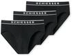 Slip SCHIESSER "Slip 3PACK Rio-Slip "95/5" 3er Pack", Herren, Gr. L, schwarz,