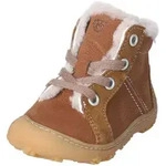Lauflernschuh PEPINO "Pepino Stiefelette Leder", Baby, Gr. 21, Lammfell, braun
