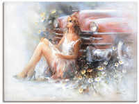 Artland Leinwandbild "Entspannen", Frau, (1 St.), auf Keilrahmen gespannt