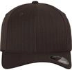 Flex Cap FLEXFIT "Flexfit Unisex Flexfit Pinstripe", Gr. S/M, bro, wht, 97%