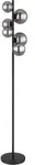 GLOBO LIGHTING LED Stehlampe "RIHA", schwarz (schwarz matt), 6, &Oslash; 28,5cm H: 155cm, 1