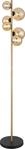 GLOBO LIGHTING Stehlampe "RIHA", schwarz matt, 6, H: 155cm, 1 Stk., Leuchten,