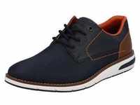 Sneaker RIEKER Gr. 42, blau Herren Schuhe Schnürhalbschuhe mit kontrastfarbener