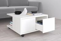 FMD Couchtisch "Twin" Schubladen als Push-to-open, viel Staur., mit Rollen, Breite:
