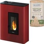 Freepoint Pelletofen ""Atrium 5" Bordeaux"