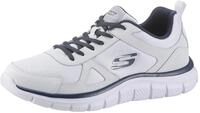Sneaker SKECHERS "Track-Scloric", Herren, Gr. 41, blau (wei&szlig;, navy), Leder,...
