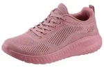 Sneaker SKECHERS "BOBS SQUAD CHAOS FACE OFF", Damen, Gr. 40, himbeere, Textil, Schuhe