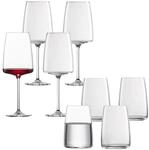 Zwiesel Glas Gl&auml;ser-Set "Wein- und Wassergl&auml;ser Vivid Senses 8er Set transparent"
