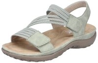 Rieker Riemchensandale Sommerschuh, Sandalette, Keilabsatz, mit Gummiz&uuml;gen