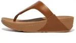Dianette FITFLOP "LULU LEATHER TOEPOST", Damen, Gr. 38, transparent (hellbraun),