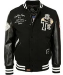 Bomberjacke TOP GUN "TG20202014", Herren, Gr. 3xl, schwarz, Obermaterial: 50% Wolle,