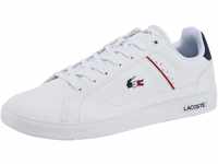 Sneaker LACOSTE "EUROPA PRO TRI 123 1 SMA" Gr. 44, weiß Schuhe Schnürhalbschuhe