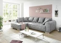ED EXCITING DESIGN Ecksofa "Sentina L-Form" mit R&uuml;ckenkissen