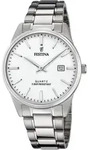 Quarzuhr FESTINA, silber (silberfarben, wei&szlig;, wei&szlig;), Armbanduhren, Damen,