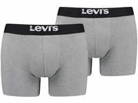Levis Boxershorts, (Packung, 2 St.), LEVIS MEN SOLID BASIC BOXER BRIEF ORGANIC...