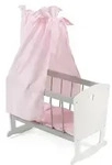 Puppenwiege CHIC2000 "Stars Grau", grau (stars grau), Puppenm&ouml;bel, KinderB:50cm