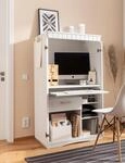 VOGL M&ouml;belfabrik Sekret&auml;r "Niklas" PC-Schrank, Home Office, Ma&szlig;e 80x50x138 cm,