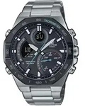 Smartwatch CASIO EDIFICE, silber (t&uuml;rkis, schwarz, silberfarben, silberfarben),