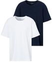 BOSS Rundhalsshirt "B-TShirtRN 2P Comfor" Packung, 2er-Pack, 2 Stk. mit tonalen Logo