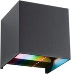 Paulmann LED Au&szlig;en-Wandleuchte "Outdoor 230V Cybo RGBW Zigbee 2000-6500K anthrazit"