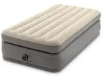 Luftbett INTEX "DuraBeam PrimeComfort Twin mit 220V Pumpe" Gr. 99, grau (grau,