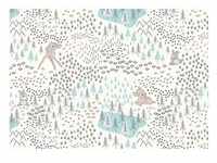 KOMAR Vliestapete "Bambi Woodland" Tapeten 400x280 cm (Breite x Höhe) Gr. B/L: 400 m