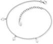 Fu&szlig;kette ENGELSRUFER "Perle", bunt (silberfarben, wei&szlig;), Fu&szlig;ketten, Damen, Perlen