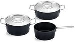 Fissler Topf-Set "Adamant" Set, Kochtopf 20 + Bratentopf 24 + Stielkasserolle 18cm