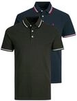 Jack & Jones Poloshirt "JJEPAULOS im Doppelpack mit Logostickerei und Komfort"
