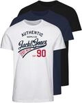 Jack & Jones Rundhalsshirt "JJETHAN TEE SS CREW NECK 3PK MP NOOS" Packung,...